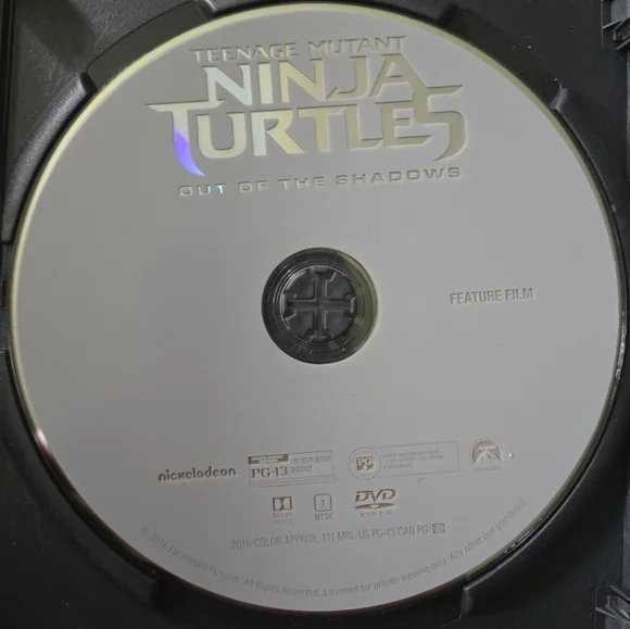 Paramount Teenage Mutant Ninja Turtles Out of the Shadows 2016 Adventure DVD - Picture 3 of 5